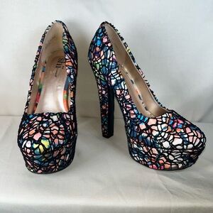 Shi by JOURNEYS Colorful Mosaic Heels